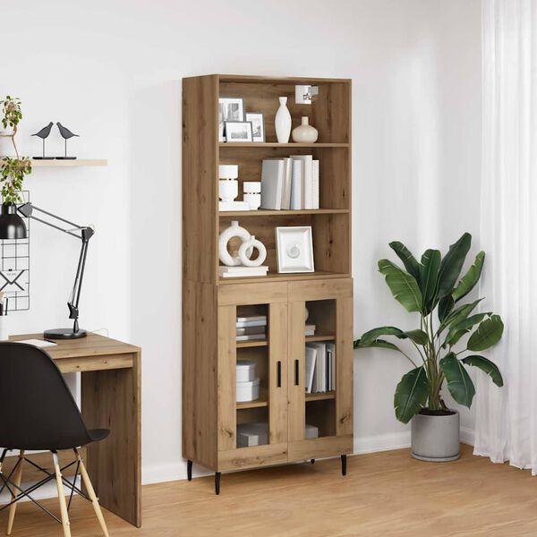 vidaXL Highboard Artisan-Eiche 69,5 x 34 x 180 cm