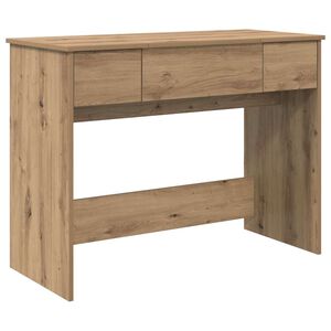vidaXL Kosmetiktisch mit Schubladen Artisan-Eiche 100 x 45 x 76 cm
