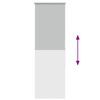 vidaXL Verdunkelungsrollo Hellgrau 45x150 cm Stoffbreite 40,7 cm