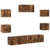 vidaXL 7-tlg. TV-Schrank-Set R&auml;uchereiche Holzwerkstoff