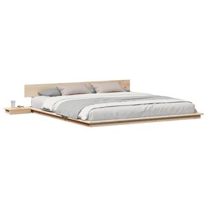 vidaXL Bettgestell Braun 200 x 200 cm Holz