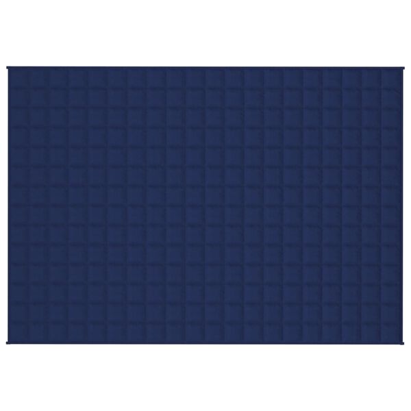 vidaXL Gewichtsdecke Blau 140x200 cm 10 kg Stoff