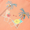 Kinder-T-Shirt Pfirsichfarbe 128