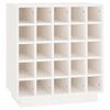 vidaXL Weinregal Wei&szlig; 55,5x34x61 cm Massivholz Kiefer