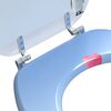 vidaXL Toilettensitz Blau 44 x 38 cm MDF-Platte