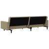 vidaXL Schlafsofa 2-Sitzer Cappuccino-Braun Kunstleder