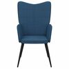 vidaXL Relaxsessel Blau Stoff