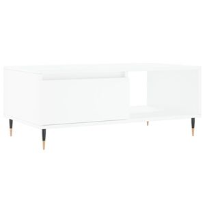 vidaXL Couchtisch Wei&szlig; 90x50x36,5 cm Holzwerkstoff