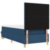 vidaXL Boxspringbett mit Matratze mit Kopfteil Blau 100 x 200 cm Stoff