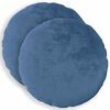 vidaXL Kissenbezug 2 stk. HEERLEN Himmelblau Durchmesser 40 cm Flanell