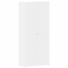 vidaXL Schuhschrank 80 x 35,5 x 180 cm Holzwerkstoff Wei&szlig;