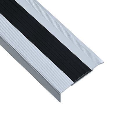 vidaXL Treppenkanten in L-Form 15 Stk. Aluminium 134 cm Silbern