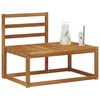 vidaXL Outdoor End Sofa Natur 91 x 63 x 73 cm Massivholz Akazie