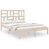 vidaXL Massivholzbett 120x190 cm