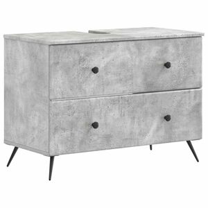 vidaXL Waschbeckenschrank BREDA Betongrau 82 x 41 x 59 cm