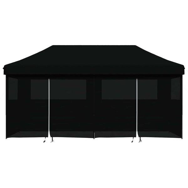 vidaXL Party-Zelt Schwarz 292 x 580 x 315 cm Oxford-Stoff