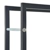 vidaXL Brennholzregal Schwarz 44 x 20 x 100 cm Stahl