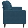 vidaXL 3-Sitzer-Sofa Blau 180 cm Samt