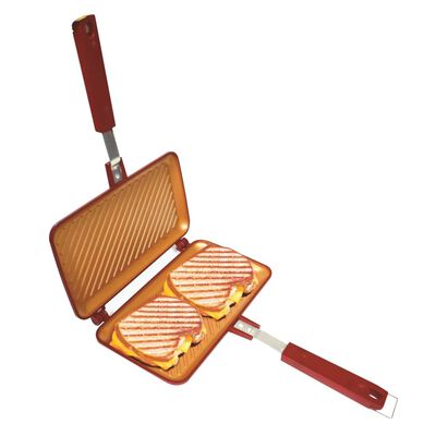 Red Copper Sandwichmaker Flipwich DUO Stahl Rot