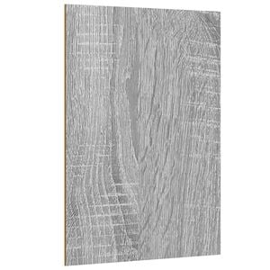 vidaXL Dekoplatten 12 Stk. Sonoma-Grau 15 x 21 x 0,27 cm Holzwerkstoff
