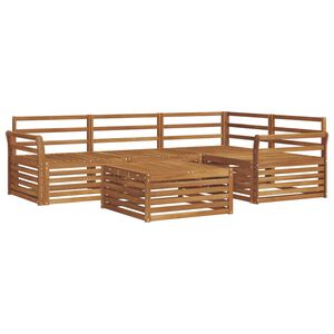 vidaXL Outdoor-Sofagarnitur 5 stk. Natur Massivholz Akazie