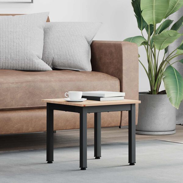 vidaXL Couchtisch Weiß 60 x 50 x 36 cm Massives Kiefernholz