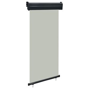vidaXL Balkon-Seitenmarkise 105x250 cm Grau