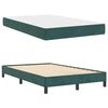 vidaXL Boxspringbett mit Matratze Dunkelgr&uuml;n 120 x 220 cm Stoff