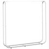 vidaXL Kaminholzregal 150x25x150 cm Stahl verzinkt