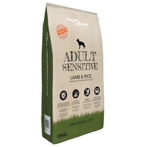 vidaXL Trockenfutter f&uuml;r Hunde Adult Sensitive Lamb & Rice 15 kg