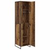 vidaXL Warderobe mit T&uuml;r 2 pcs Altholz 50 x 50 x 200 cm Holzwerkstoff