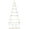 vidaXL Metall Weihnachtsbaum Gold 180 cm Pulverbeschichteter Stahl