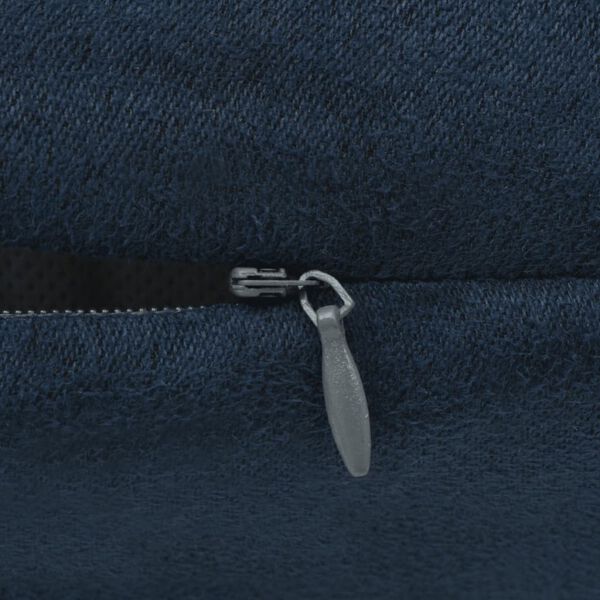 vidaXL Kissenbezüge 4 Stk. 80x80 cm Polyester Wildleder-Optik Navy