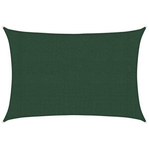 vidaXL Sonnensegel 160 g/m&sup2; Dunkelgr&uuml;n 3x4,5 m HDPE