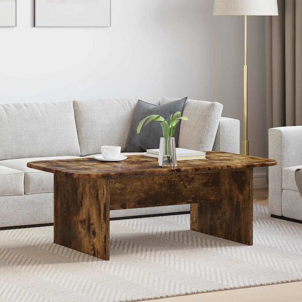 vidaXL Couchtisch Ger&auml;ucherte Eiche 93 x 53 x 33 cm Holzwerkstoff
