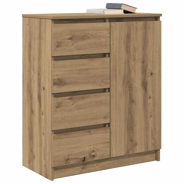 vidaXL Sideboard mit Schubladen Artisan-Eiche 71x35x84cm Holzwerkstoff