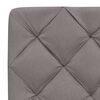 vidaXL Bett mit Matratze Taupe 140x200 cm Stoff