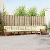 vidaXL Outdoor-Sofagarnitur mit Kissen 6 pcs Natur und Creme