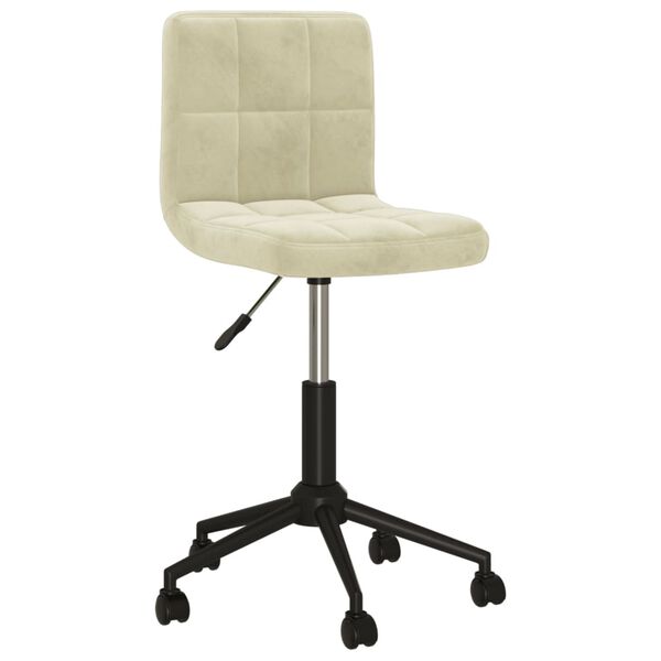 vidaXL Esszimmerstuhl Drehbar Creme Samt