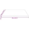 vidaXL Tischplatte Wei&szlig; 90x90x2,5 cm Massivholz Kiefer Quadratisch