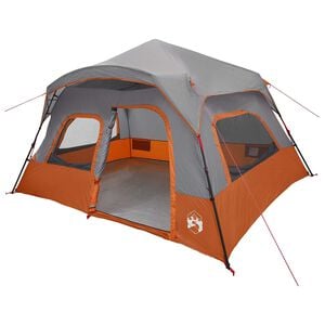 vidaXL Sofort Zelt Grau und Orange 340 x 280 x 190 cm