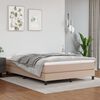 vidaXL Boxspringbettgestell Cappuccino-Braun 140x190 cm Kunstleder