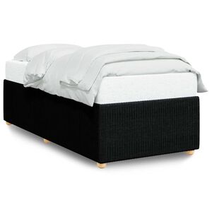 vidaXL Bettgestell ohne Matratze Schwarz 80x200 cm Stoff