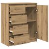 vidaXL Sideboard mit Schubladen Artisan-Eiche 71x35x84cm Holzwerkstoff