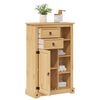 vidaXL Badschrank Corona 70x33x110 cm Massivholz Kiefer