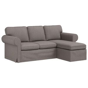 vidaXL Sofa Taupe Gesamtabmessungen: 195 x 138 x 80 cm (B x T x H)