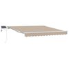 vidaXL Einziehbare Markise Beige 350 x 250 cm Stoff und Stahl
