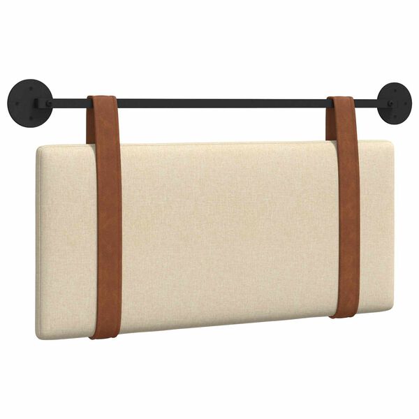 vidaXL H&auml;ngevorderseite Wandmontiert Creme 90 x 55 x 5 cm Antikes PU