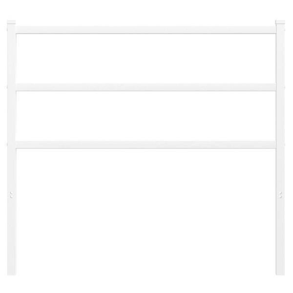 vidaXL Ersatz-Kopfteil Metall Wei&szlig; 100 cm