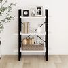 vidaXL Bücherregal 3 Böden Weiß 80x30x105 cm Massivholz Kiefer